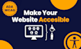 setup ada and wcag compliant accessibility widget on website