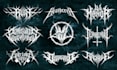 create gothic, black metal, death metal font logo