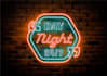 design neon sign text and neon logo