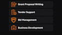win grant proposal writing, tender ,bids and business development