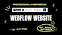 design or develop webflow website, migrate figma to webflow, framer, bubble io