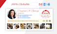 design a clickable HTML email signature for gmail and outlook
