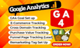 fix or setup google analytics 4, ga4 ecommerce tracking, conversion tracking GTM