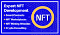 build nft marketplace, nft minting website or smart contract