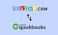integrate quickbooks and zoho deluge API or 2 hours dev