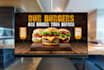 design restaurant static digital tv screen menu board