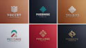 create 3 modern minimalist business logo design