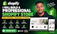 build a professional shopify store, shopify website