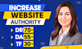increase domain rating ahrefs dr domain authority da ur with authority backlinks