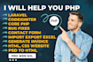 develop php laravel and codeigniter web applications