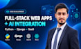 build full stack django web app or saas mvp with ai features
