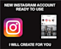 create register new instagram account for you, ready to use
