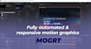 create fully automated and responsive mogrt template