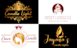 do candle label and candle logo design