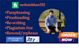 edit, proofread, paraphrase, and rewrite your content