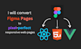 convert figma to react js web application