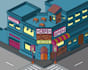 make a isometric background pixel art game