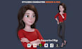 create a stylized 3d character model and rigging