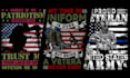 do us flag army veteran military t shirt design