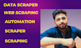 do quick data scarper, crawler, web scraper for any website