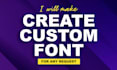 convert your custom font design to ttf and otf