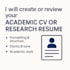 write and format your academic CV