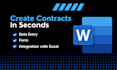 create smart word templates with automated data entry
