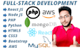 be your full stack web developer in react, nodejs express, php laravel