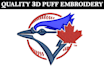 do embroidery digitizing in 3d puff into dst pes jef exp hus