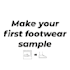 make a footwear sample