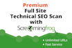 do full SEO audit report unlimited urls with screaming frog
