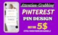 create high quality pinterest pin designs with SEO optimization