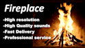 do 4k relaxing fireplace video with crackle sounds up to 24h