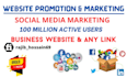 do promote your website on social media