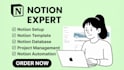 build a custom notion template, dashboard, workspace and notion consultation