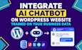 integrate ai chatbot on wordpress website trained on your business data