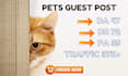 write and publish pets guest posting SEO backlink