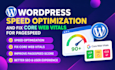 do wordpress speed optimization and fix core web vitals for pagespeed