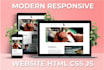 design a responsive landing page with html css js