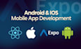 develop android and ios mobile app using react native expo