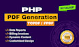 generate PDF by using PHP libraries