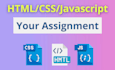 code your HTML, CSS, and javascript assignment