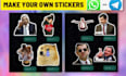 create stickers for whatsapp and telegram