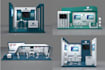 booth exhibition, virtual booth exhibition and trade show and event