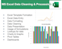 preprocess , visualize and analyze data using excel
