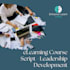 write an elearning script for a 20 minute course