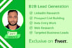 do web research, data collection and linkedin research