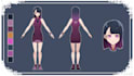 draw character sheet in anime style