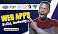 build or redesign web application in react, laravel, PHP, node js
