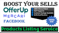 increase your sells on offerup facebook mercari